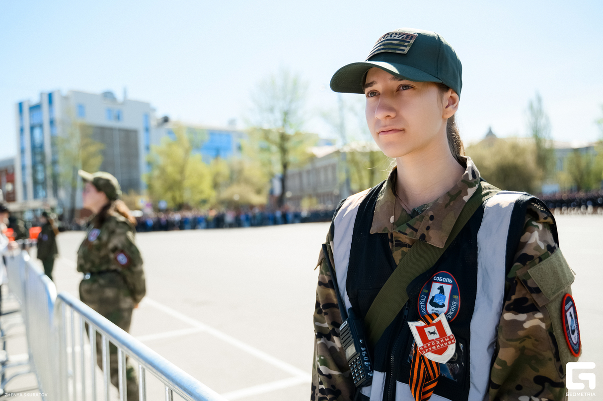 Торжественное прохождение парадных расчетов Иркутского территориального гарнизона. 8