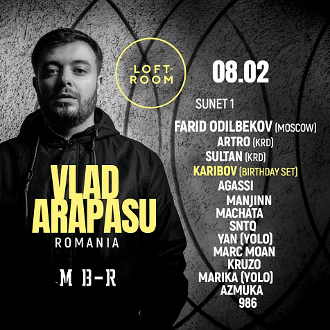 Loft Room Presents - Karibov Birthday Party