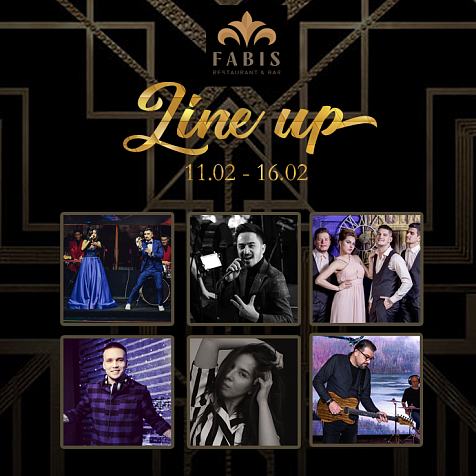 Line-up in FABIS Restaurant & Bar