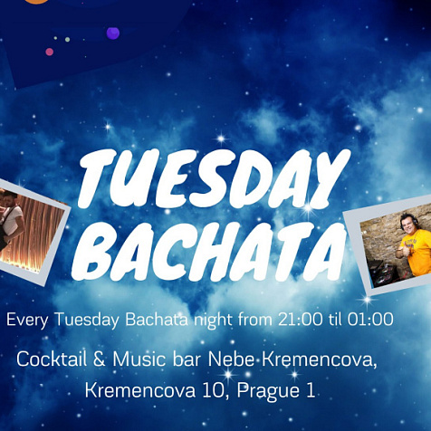 Tuesday Bachata night at Nebe Kremencova