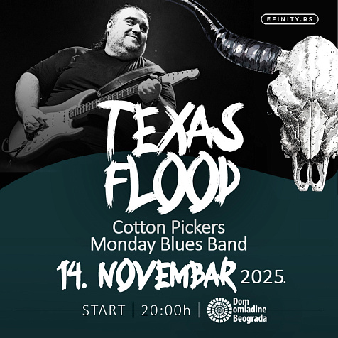 Koncert: TEXAS FLOOD / COTTON PICKERS / MONDAY BLUES BAND