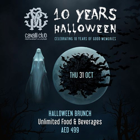 10 Years of Halloween at #CavalliClubDubai