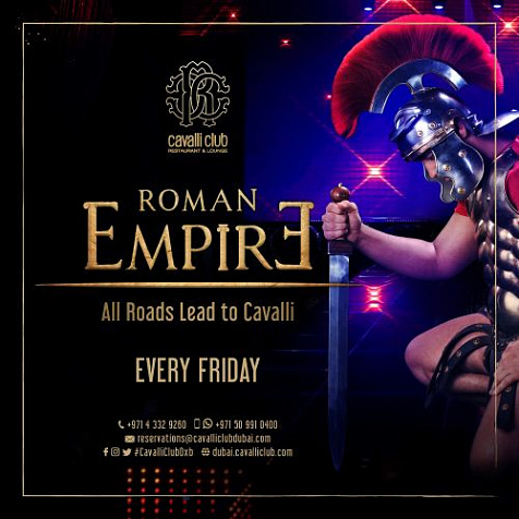 Roman Empire by #CavalliClubDubai