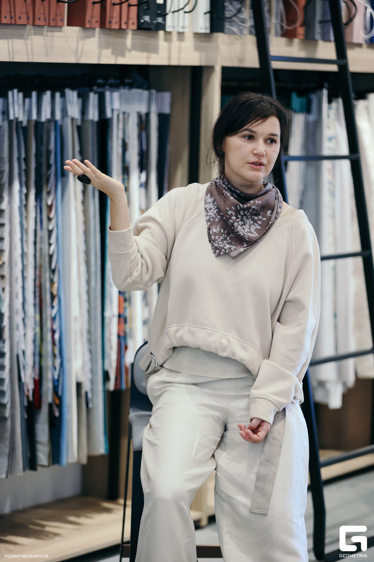 Встреча с дизайнером Ритой Лессинг и основательницей "Сибирской студии камня" Викторией Гербер в пространстве "Комплектура". 18
